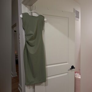 Ann Taylor Sage Green Midi Dress